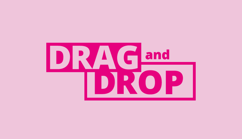 Drag and drop component logo